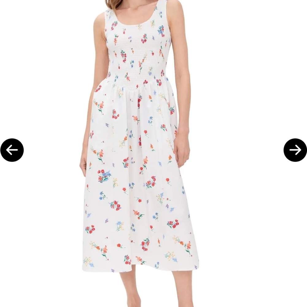 Wayf White Floral Dress